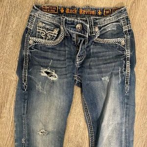Mens rock revival jeans